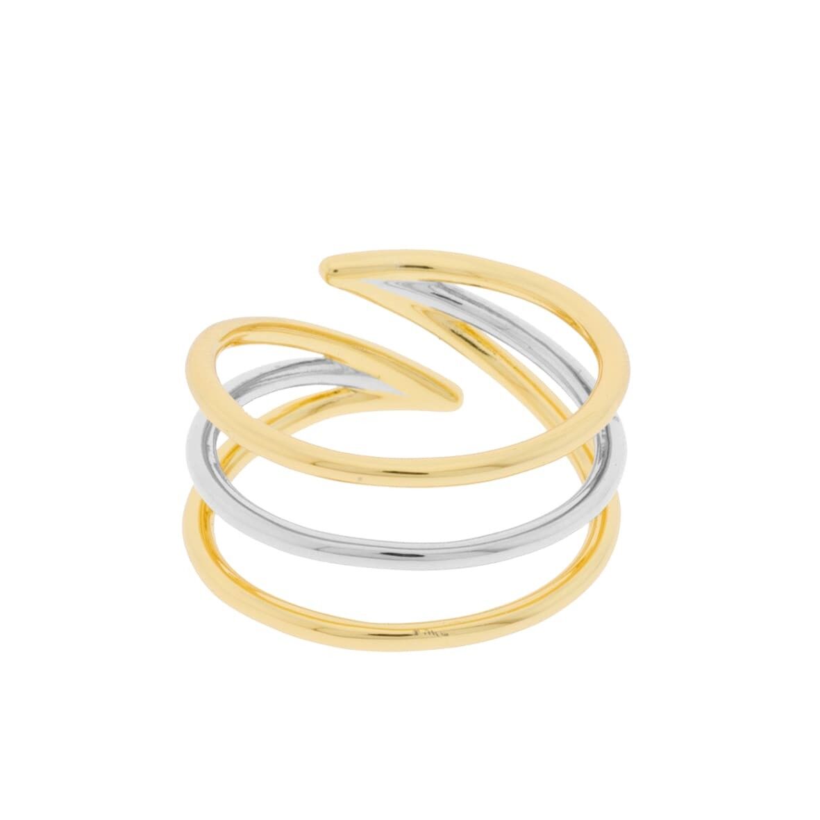 BESCHICHTETER DREIFACHER RING BESCHICHTETER ZWEIFARBIGER RING D0379PA1