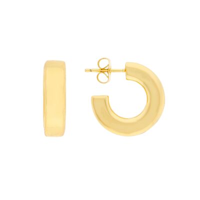 PLATED HOOP PENDANT 18 MM BRIGHT GOLD PLATED D0385DPE1