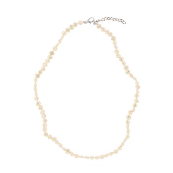 COLLIER ORCHIDÉE PERLES IRRÉGULIÈRES PLAQUÉES D0396PLCOL1