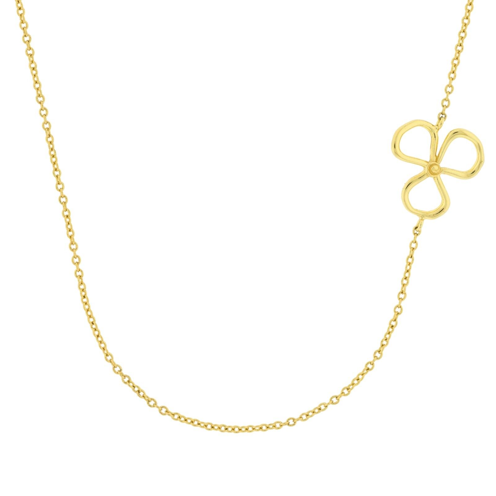 COLLANA PLACCATA ORO TRIFOGLIO PLACCATO ORO 45 CM D0398DCOL2