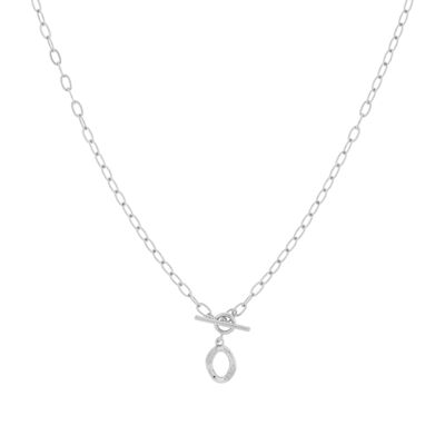 RHODIUM PLATED NECKLACE BARBADA COLLECTION D0411PLCOL1