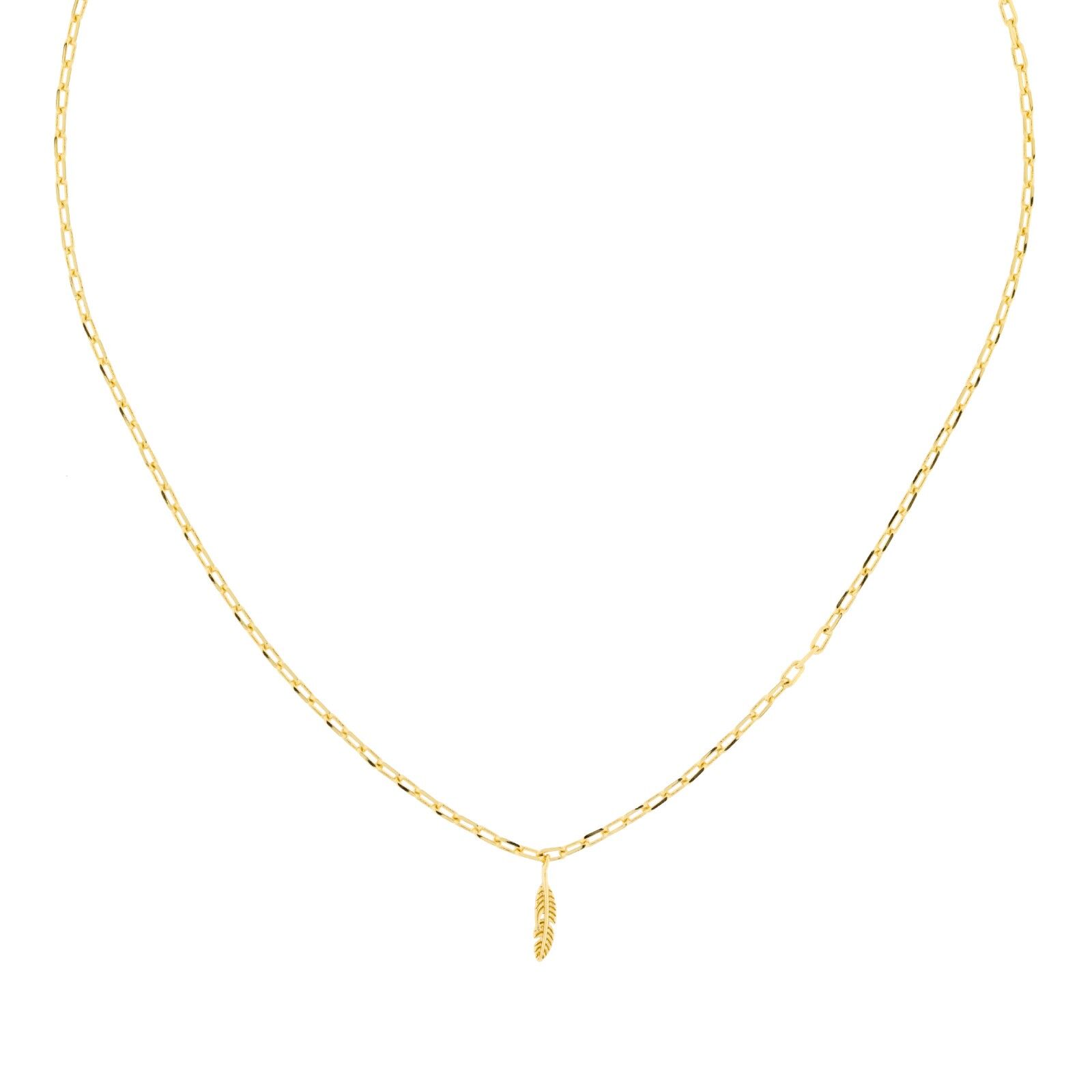 COLLETTO PLACCATO ORO FOGLIA COLLECIAN PLACCATO ORO D0414DCOL1