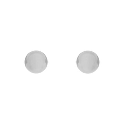 ORECCHINO PLACCATO PALLINE ARGENTO PLACCATO 5 MM RODIATO D0419PLPE2