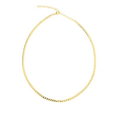 PLATED GOLDEN BARBADA CHAIN 38+ 7 CM GOLD PLATED D0421DCOL1