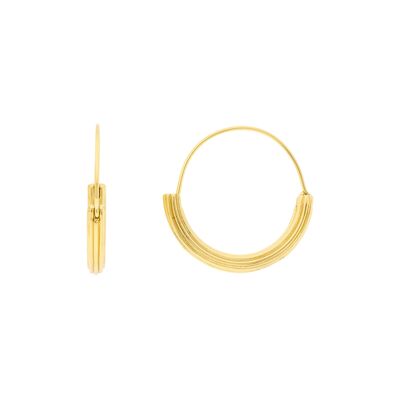 PLATING 30mm gold plated closed hoop D0457DPE1