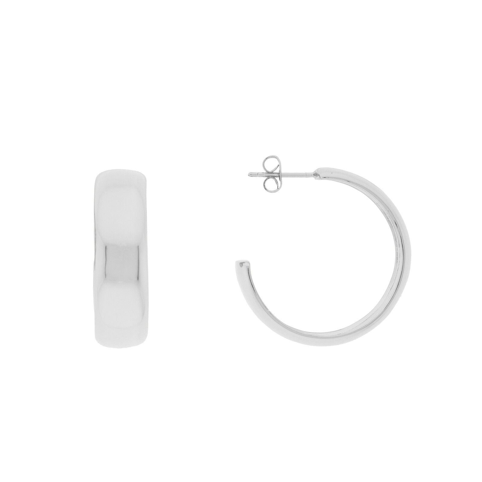 BESCHICHTUNG Glatter Ring, 9 mm dick, 30 mm rhodiniert D0459PLPE2