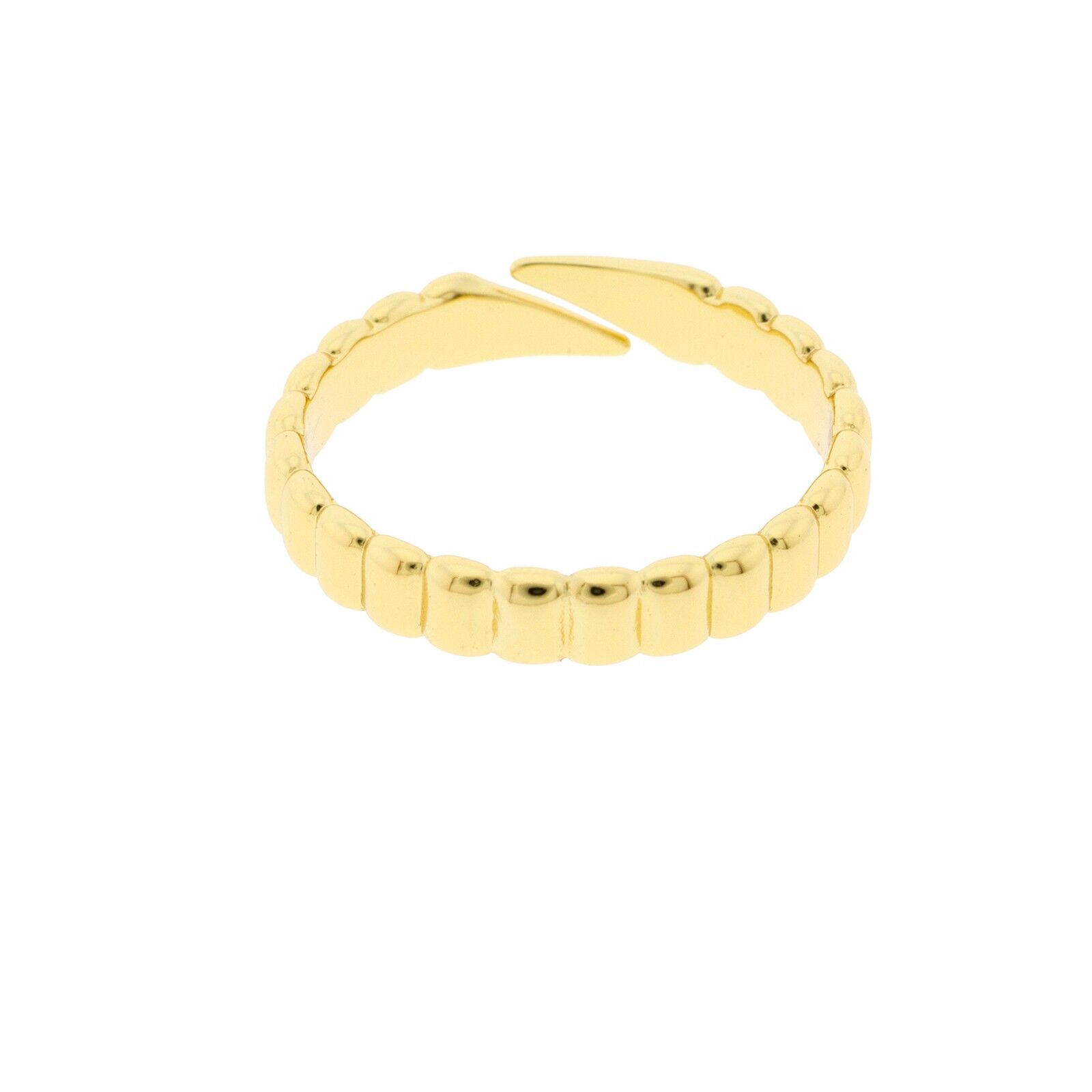 CHAPADO Anillo chapado talla universal con relieve D0470DA2