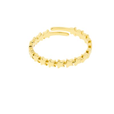 PLATING Universal ring with gold plated stars D0471DA1