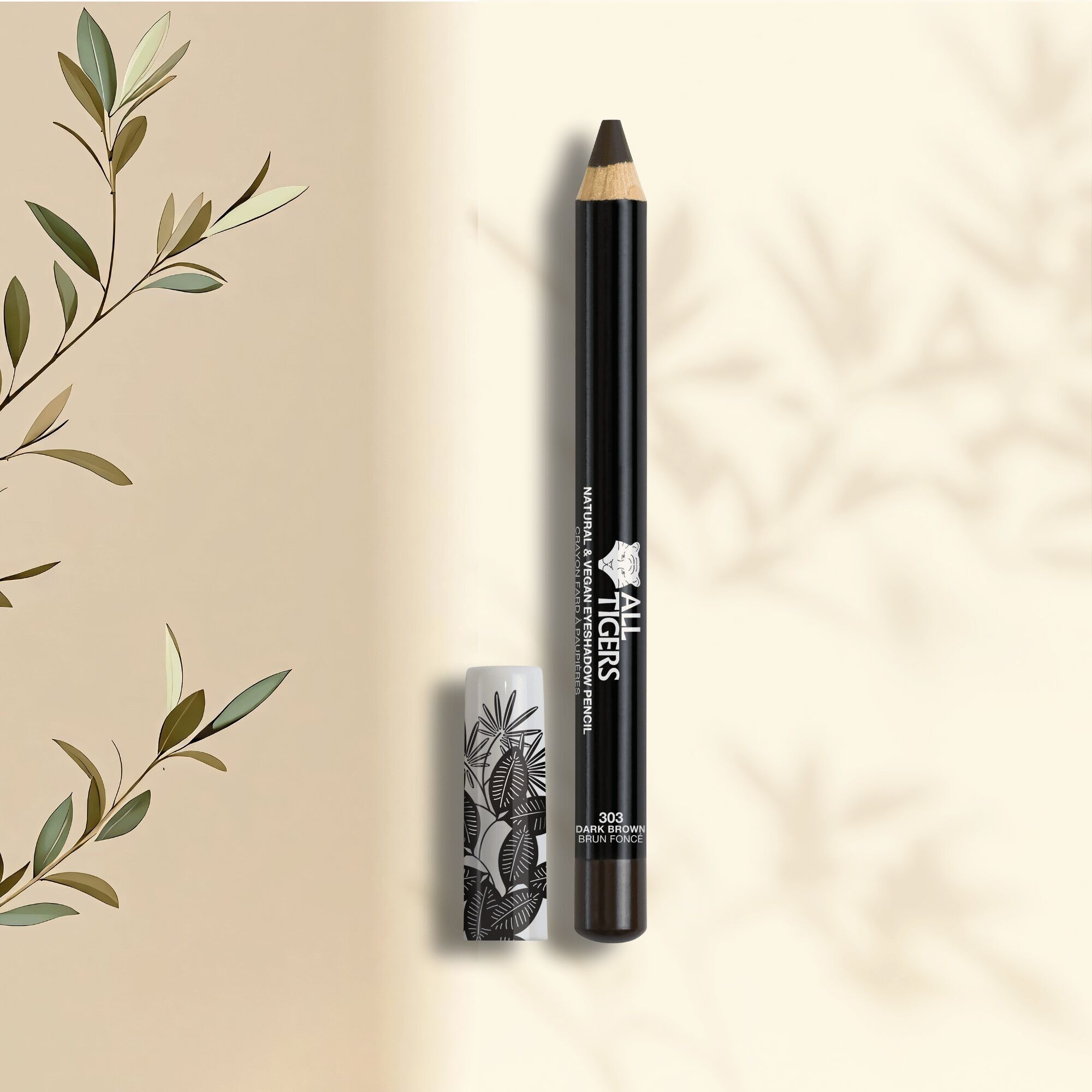 Natural & vegan eye shadow 303 DARK BROWN "SET YOUR RULES"