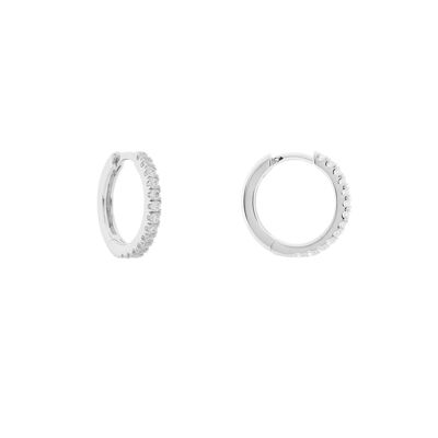 PLATED CLOSED RING 10 MM WITH ZIRCONIA D0476PLPE1