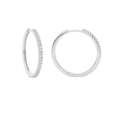 PLATED CLOSED RING 21MM WITH MULTICOLOUR ZIRCONIA D0476PLPE3