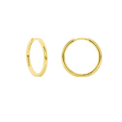 PLATED ROUNDED CLOSED RING 15MM GOLD PLATED D0479DPE3