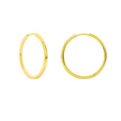 ABGERUNDETER GESCHLOSSENER RING 21MM VERGOLDET D0479DPE4