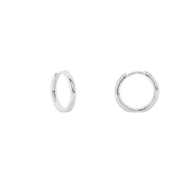 PLATED ROUNDED CLOSED RING 10MM RHODIUM FINISH D0479PLPE2