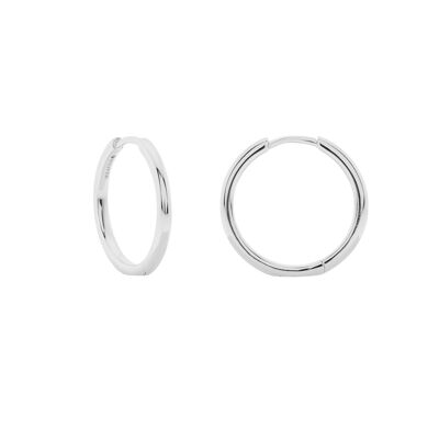 PLATED ROUNDED CLOSED RING 15MM RHODIUM FINISH D0479PLPE3