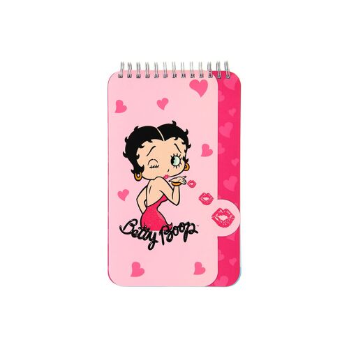 Betty Boop Kiss Spiral Writing Pad (Head Bound)