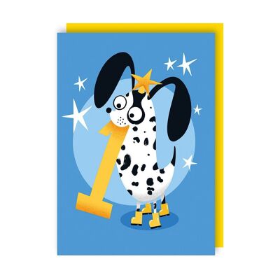 Dog One Geburtstagskarte für Kinder im 6er-Pack