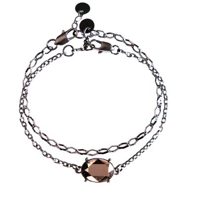 After the Frost Duo Bracelet - Gunmetal