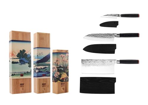 Set de couteaux Asiatiques - 3 pièces