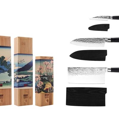 Juego de cuchillos asiáticos - 3 piezas