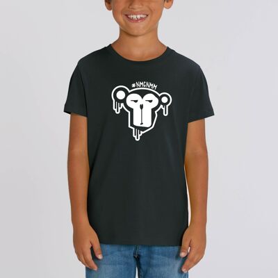 T-shirt basique (enfants) - Noir - grand logo