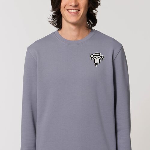 Basic Sweatshirt (unisex) - Lava Grey - small Logo
