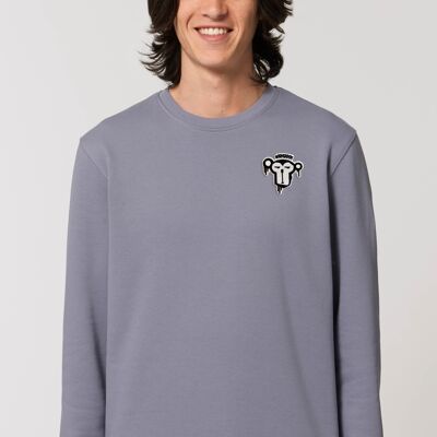 Sudadera básica (unisex) - Lava Grey - logo pequeño