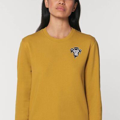 Basic sweatshirt (unisex) - ocher - small logo
