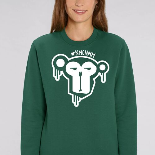 Basic Sweatshirt (unisex) - Bright Green - big Logo