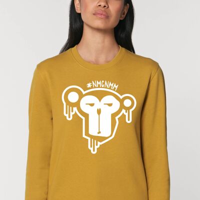 Basic sweatshirt (unisex) - ocher - big logo