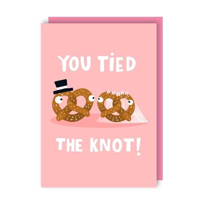 Pretzel Wedding Card pack of 6