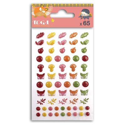 Mini stickers epoxy renard