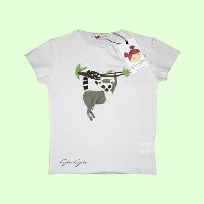 T-shirt B 24 blanc imprimé Abeilles