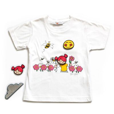 T-shirt Montessori "Fleurs"