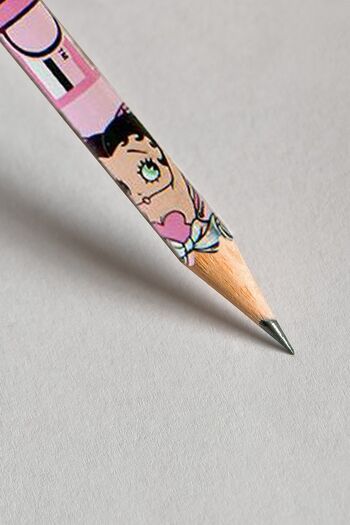 Ensemble de 30 crayons roses avec gomme Betty Boop 4
