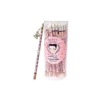 Ensemble de 30 crayons roses avec gomme Betty Boop 5