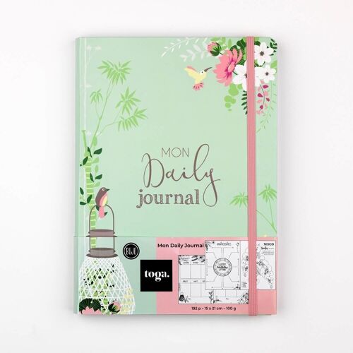 Bullet journal carnet fleuri - Daily journal