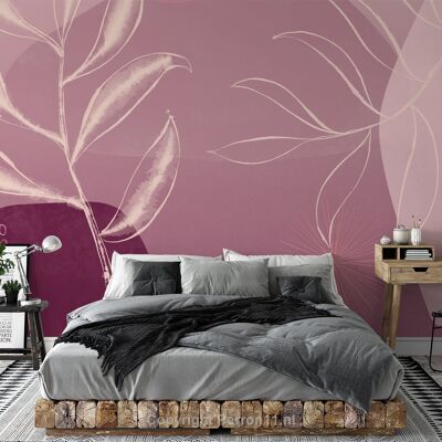 Wallpaper mural Abstract Floral 1_400 x 270 cm