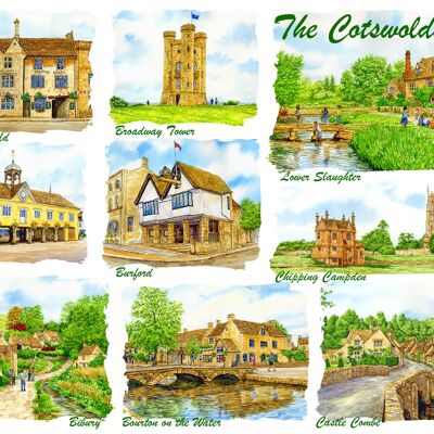 Greeting Card Multi image The Cotswolds.