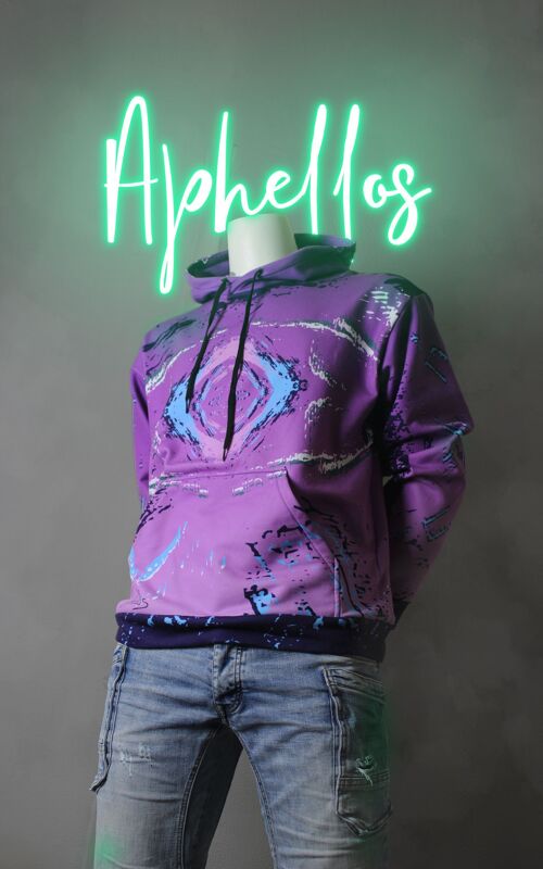 Purple Retro Hoodie