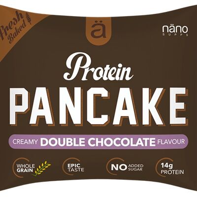 Doppelter Schokoladen-Protein-Pfannkuchen
