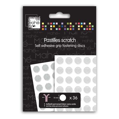 36 adhesive scratch pads - 10mm
