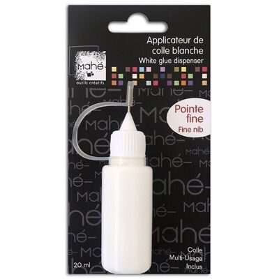 Fine tip white glue applicator