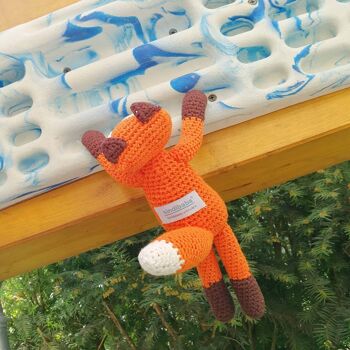 Doudou au crochet renard FRED en orange 6