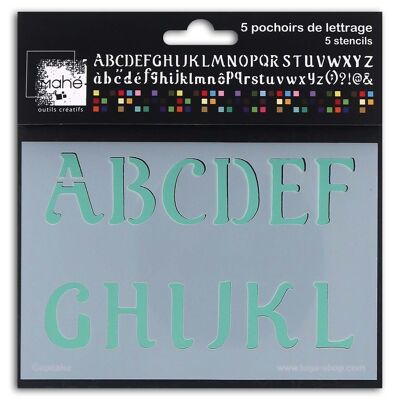 Alphabet stencils - 1.9-3cm - Cupcake