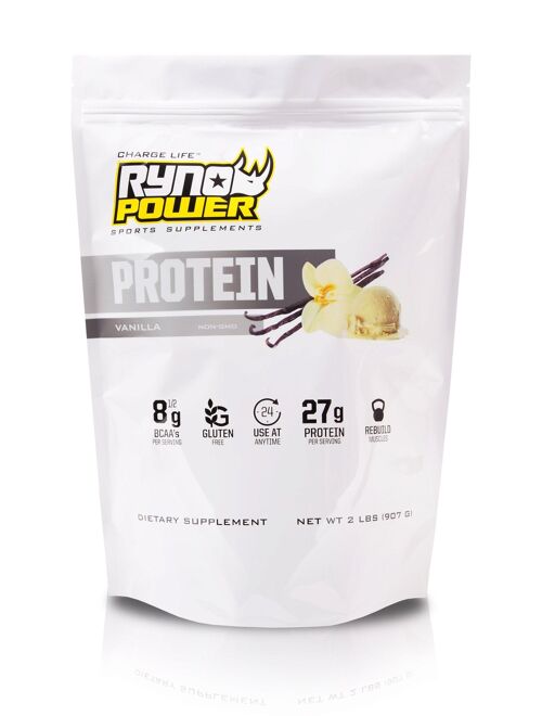 PROTEIN Premium Whey Vanilla Powder | 20 Servings (2 LBS) - Single 2lb bag