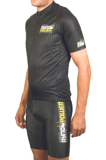 Kit de cyclisme Ryno Power - Édition Sport - Rayures noires - Grand 2