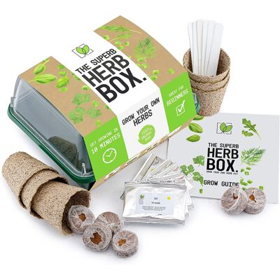 The Superb Herb Box - Beginners Herb Growing Kit