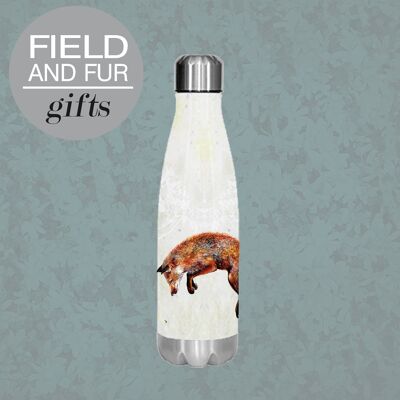Felix and the Bee, Jumping Fox and Bee, insulated water bottle, keeps your drink Hot or Cold
