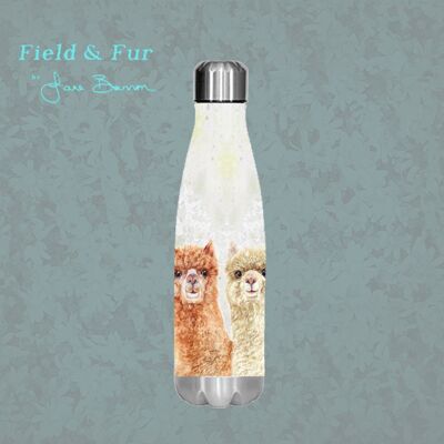 Alpaca pair, insulated water bottle, keeps your drink Hot or Cold